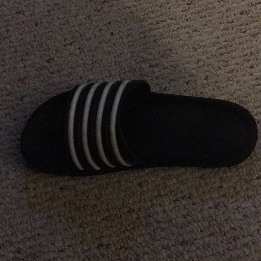 Adidas black slides